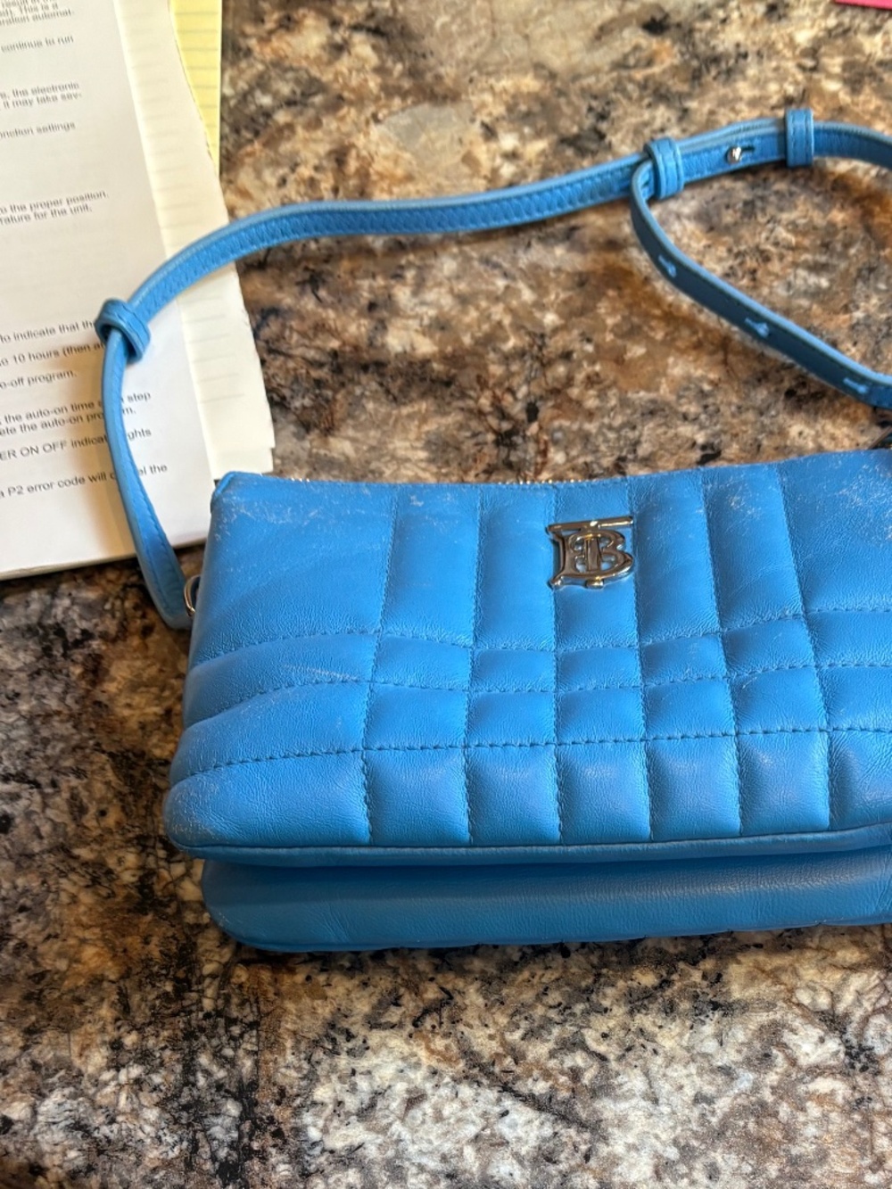 Burberry blue purse